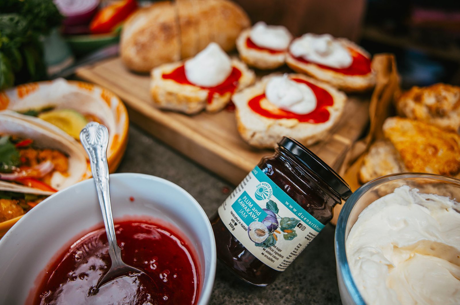 Plum and Kawakawa Jam - delicious on fresh and fluffy scones